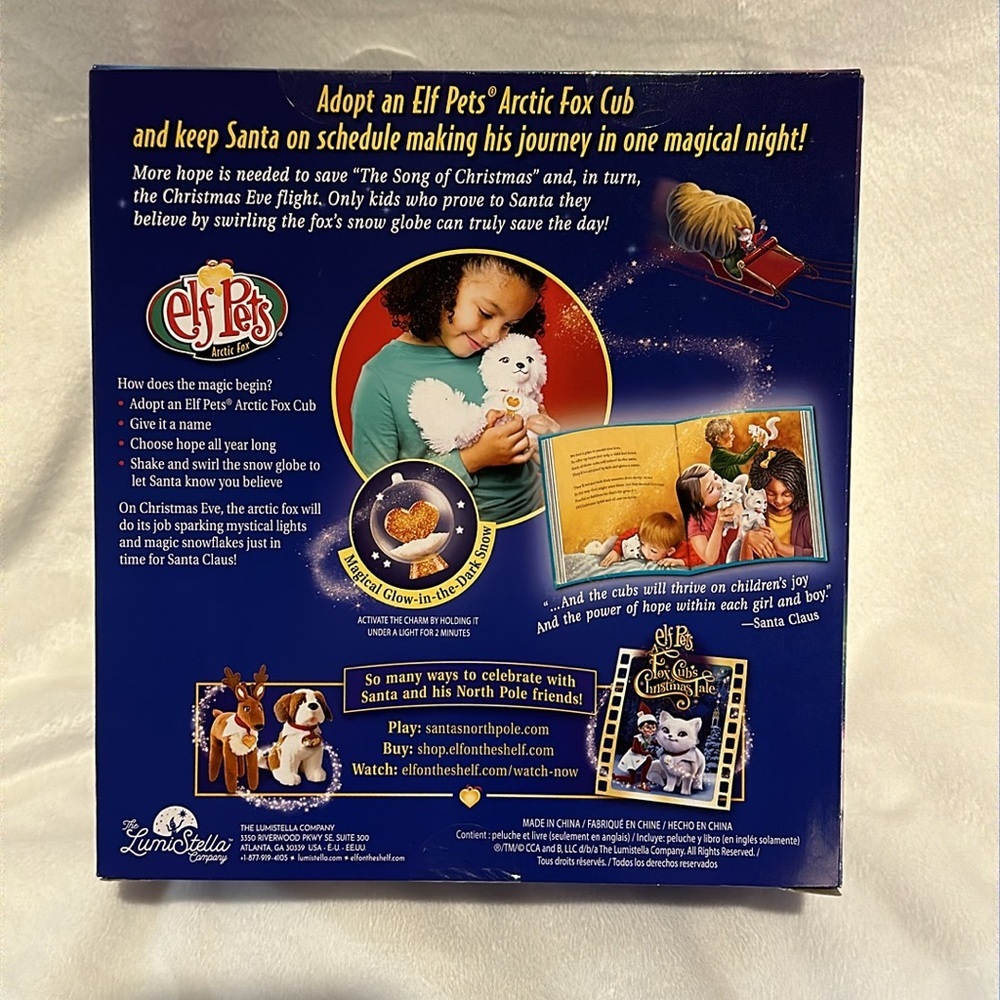 Artic Fox Elf On The Shelf Pet - Elf Pets - Picture 5 of 6